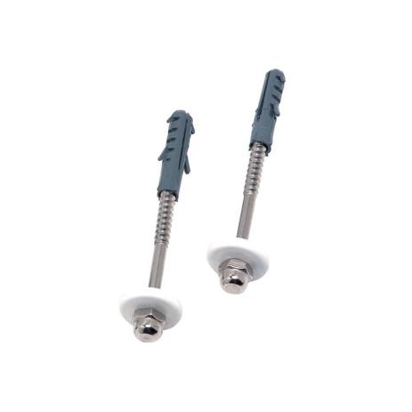 Kit para Fixação com Parafuso E Bucha 8mm com 2 Peças Cromado - Esteves Menor preço em Kit para Fixação com Parafuso E Bucha 8mm com 2 Peças Cromado - Esteves