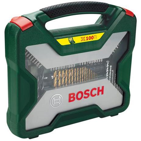 Kit para Furadeira e Parafusadeira 100 Peças - X-Line Titânio - Bosch Menor preço em Kit para Furadeira e Parafusadeira 100 Peças - X-Line Titânio - Bosch