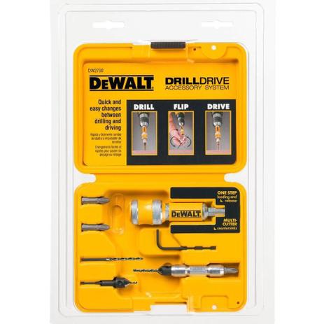 Kit para furar e parafusar com 8 peças - DW-2730 - Dewalt Menor preço em Kit para furar e parafusar com 8 peças - DW-2730 - Dewalt