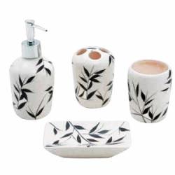 Kit para Lavabo de Cerâmica Folhas 4 peças - Decorafast é boa?