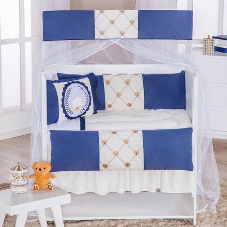 Kit para Mini Berço 8 peças 100 Algodão Nervura Ovelhinha Marinho - I9 baby é boa?