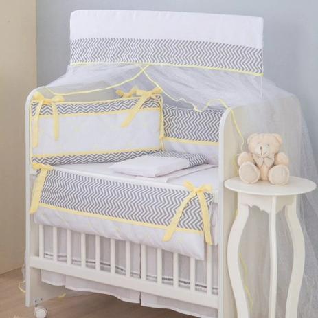 Kit para Mini Berço 9 peças Chevron Amarelo - I9 baby é boa?
