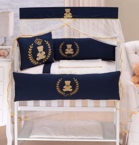 Kit para Mini Berço 9 peças Urso Encantado Marinho - I9 baby é boa?