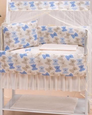 Kit para Mini Berço 9 peças Ursos - I9 baby Menor preço em Kit para Mini Berço 9 peças Ursos - I9 baby