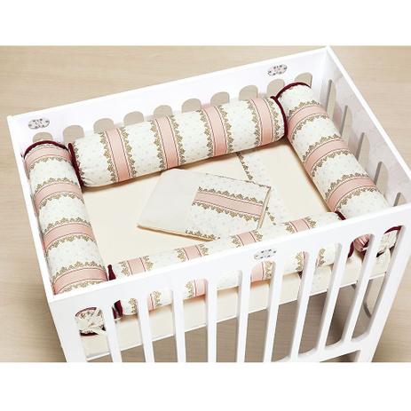 Kit para Mini Berço Rolinho Nobreza Salmão e Palha 06 Peças - Sônia enxovais é boa?