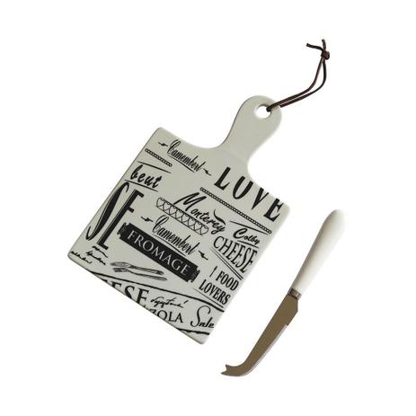Kit para queijo 2 pcs 30,5cm x 26,3cm x 2,8cm - Btc decor Menor preço em Kit para queijo 2 pcs 30,5cm x 26,3cm x 2,8cm - Btc decor