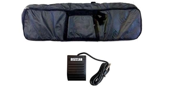 Kit para teclado com pedal de sustain e capa - Smart Menor preço em Kit para teclado com pedal de sustain e capa - Smart