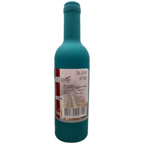Kit para Vinho com Estojo em Garrafa - 3 Peças Casita Menor preço em Kit para Vinho com Estojo em Garrafa - 3 Peças Casita