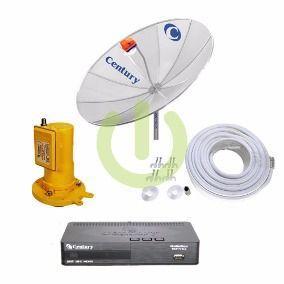 Kit Parabólica 1,9 Digital Century Com 1 Receptor Digital Midia Box Hd E Multiponto - Century Menor preço em Kit Parabólica 1,9 Digital Century Com 1 Receptor Digital Midia Box Hd E Multiponto - Century