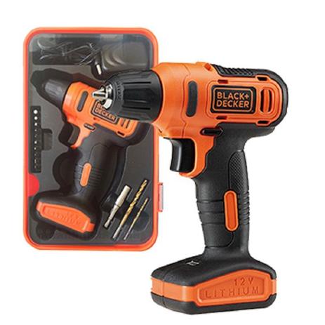 Kit Parafusadeira E Furadeira 3/8” 12V Vvr Com 31 Acessórios Em Maleta Black Decker Menor preço em Kit Parafusadeira E Furadeira 3/8” 12V Vvr Com 31 Acessórios Em Maleta Black Decker