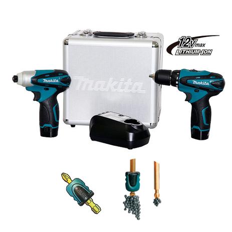 Kit Parafusadeira e Furadeira e de Impacto à Bateria LCT204 Makita + Adaptador p é boa?