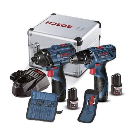 Kit Parafusadeira GSR 120 LI e Chave de Impacto GDR 120 LI 12v 110/220V 2 Baterias e Maleta de Alumínio 06019f00e4 Bosch é boa?