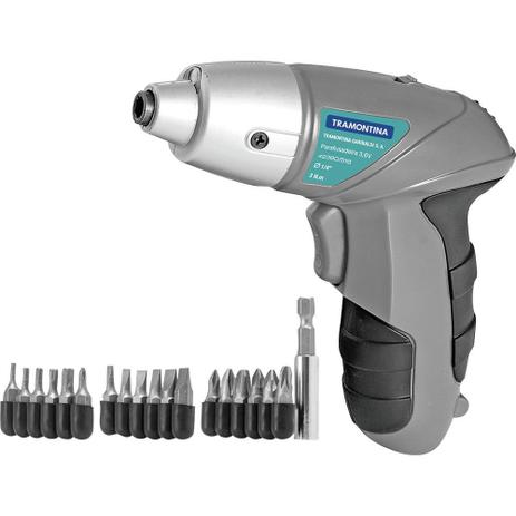 Kit Parafusadeira sem Fio Mandril 1/4” Bateria de 18 Bits Carregador Bivolt Tramontina 3,6V é boa?