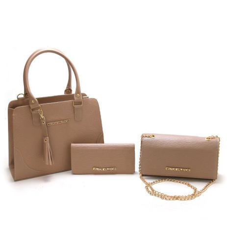 Kit Pasta com Recorte com Corrente e Carteira Nude - Victor Valencia é ruim? Kit Pasta com Recorte com Corrente e Carteira Nude - Victor Valencia é boa?