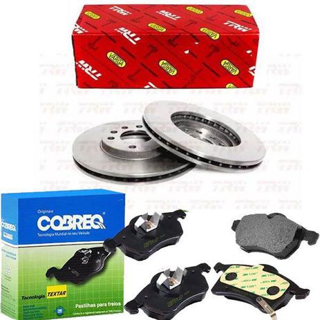 Kit pastilha freio ate + par disco de freio dianteiro ventilado - zafira 2010 á 2018 - kit00676 - Varga Menor preço em Kit pastilha freio ate + par disco de freio dianteiro ventilado - zafira 2010 á 2018 - kit00676 - Varga