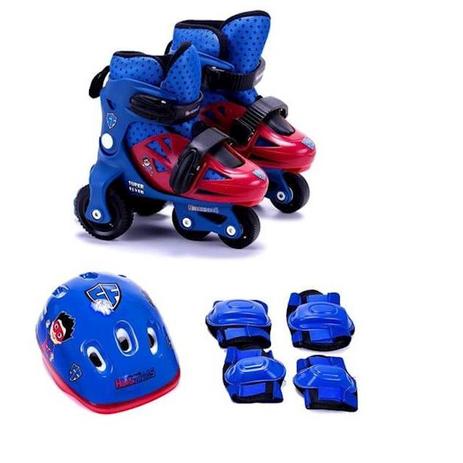 Kit Patins Ajustavel 31-34 4 Pecas Heroizinhos Kp1500m-p Unik Menor preço em Kit Patins Ajustavel 31-34 4 Pecas Heroizinhos Kp1500m-p Unik