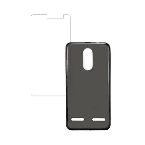 Kit Película de vidro e capinha TPU de silicone (Cor Preta / Fumê) para K6 - Rellogs Menor preço em Kit Película de vidro e capinha TPU de silicone (Cor Preta / Fumê) para K6 - Rellogs