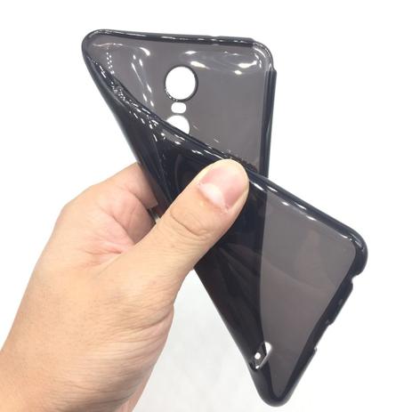 Kit Película de vidro e capinha TPU de silicone (Cor Preta / Fumê) para LG K10 - Rellogs Menor preço em Kit Película de vidro e capinha TPU de silicone (Cor Preta / Fumê) para LG K10 - Rellogs