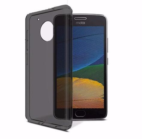 Kit Película de vidro e capinha TPU de silicone (Cor Preta / Fumê) para Moto G5 Plus - Rellogs Menor preço em Kit Película de vidro e capinha TPU de silicone (Cor Preta / Fumê) para Moto G5 Plus - Rellogs
