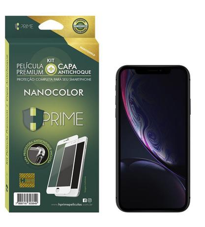 Kit Película Hprime NanoColor Preto Iphone XR + Capa TPU - Hprime películas Menor preço em Kit Película Hprime NanoColor Preto Iphone XR + Capa TPU - Hprime películas