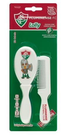 Kit Pente Escova Bebê Fluminense - Lolly Menor preço em Kit Pente Escova Bebê Fluminense - Lolly