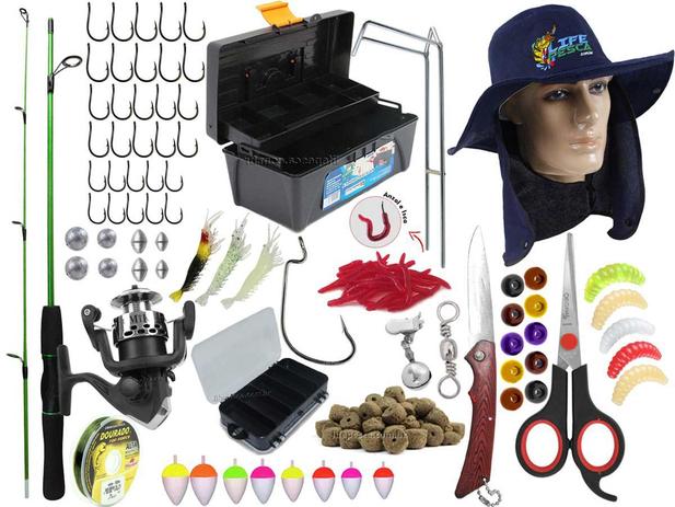 Kit Pesca 1 Vara Para Moliente 1,20m + 1 Molinete + Caixa C/ Acessórios (Ref. 83) - Life Pesca é boa?