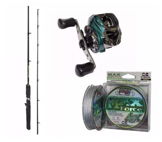 Kit pesca carretilha sentra dx esquerda + vara maruri warzone 602 + linha pe max 4x 0,30mm 150m - Marine sports do brasil Menor preço em Kit pesca carretilha sentra dx esquerda + vara maruri warzone 602 + linha pe max 4x 0,30mm 150m - Marine sports do brasil