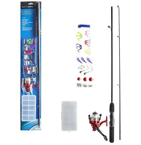 Kit Pesca com Vara de Pescar 1,65m Molinete e Acessórios - Western é boa?