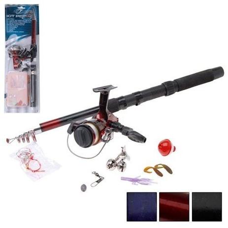 Kit pesca: molinete,vara,anzois,linha,chumbo,isca,boias art sport - Represent é boa?