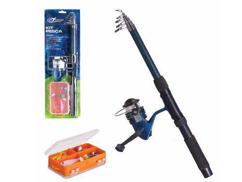 Kit Pescador Vara De Pescar 2mts + Isca + Molinete Completo - Art sport Menor preço em Kit Pescador Vara De Pescar 2mts + Isca + Molinete Completo - Art sport