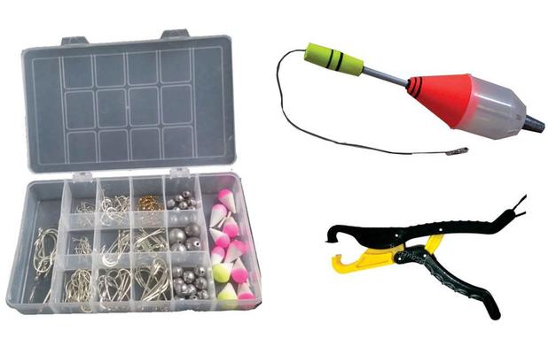 Kit Pesqueiro - Anzol C/ Apetrechos + Cevadeira + Alicate Contenção - Maruri Menor preço em Kit Pesqueiro - Anzol C/ Apetrechos + Cevadeira + Alicate Contenção - Maruri