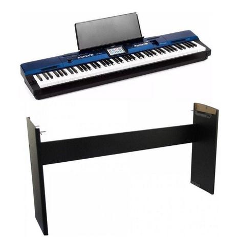 Kit Piano CASIO Privia PX-560M Azul - 88 Teclas - Tela Touch + Estante CS-67BK + Pedal + Fonte Menor preço em Kit Piano CASIO Privia PX-560M Azul - 88 Teclas - Tela Touch + Estante CS-67BK + Pedal + Fonte