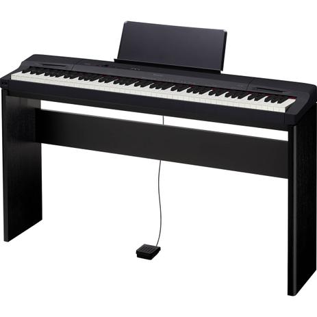 Kit Piano Digital 88 Teclas PX160 BK Preto Casio Com Estante + Pedal SP3 Menor preço em Kit Piano Digital 88 Teclas PX160 BK Preto Casio Com Estante + Pedal SP3