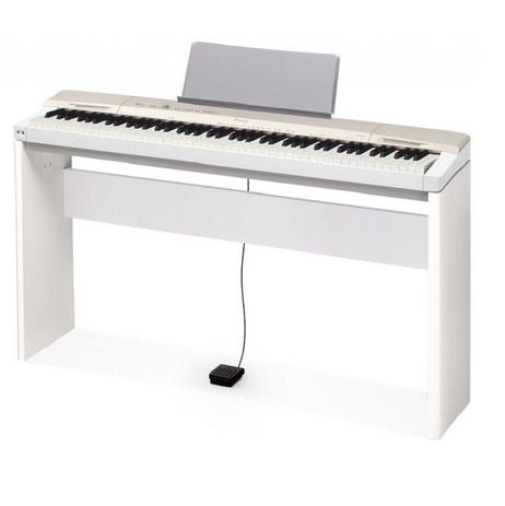Kit Piano Digital CASIO Privia PX-160GD Dourado - 88 Teclas + Estante Piano CS-67we + Pedal + Fonte Menor preço em Kit Piano Digital CASIO Privia PX-160GD Dourado - 88 Teclas + Estante Piano CS-67we + Pedal + Fonte