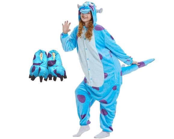 Kit Pijama Sullivan Importado com Pantufa Kigurumi Unissex - Amo kigurumi -  Pijama Feminino - Magazine Luiza