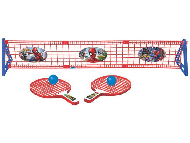 Kit Ping Pong/Tênis de Mesa Marvel Spiderman - 5 Peças Lider Brinquedos