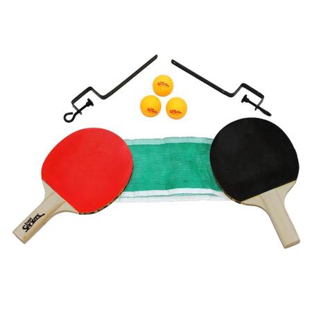 Mesa de ping pong com raquete e bola Clearance
