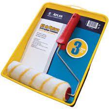 Kit Pintura 3 Peças Atlas C/Rolo Anti-Respingo Menor preço em Kit Pintura 3 Peças Atlas C/Rolo Anti-Respingo