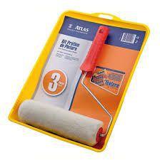 Kit Pintura 3 Peças Atlas C/Rolo de Lã Menor preço em Kit Pintura 3 Peças Atlas C/Rolo de Lã