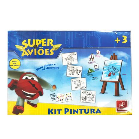 Kit Pintura Super Aviões - Brincadeira de Criança - Brincadeira de crianca Menor preço em Kit Pintura Super Aviões - Brincadeira de Criança - Brincadeira de crianca