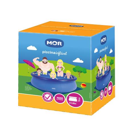 Kit Piscina 4600l Circular Splash Com Capa + Forro - Mor Menor preço em Kit Piscina 4600l Circular Splash Com Capa + Forro - Mor
