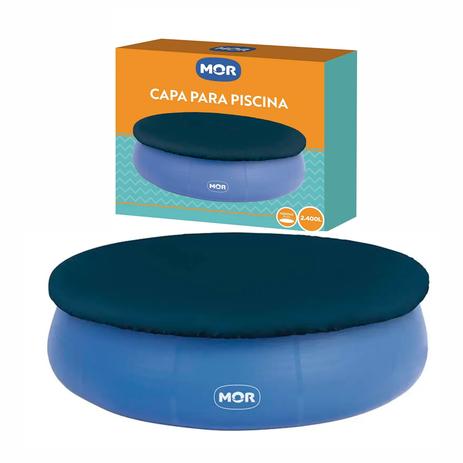 Kit Piscina Inflável 2400 Litros + Capa MOR Menor preço em Kit Piscina Inflável 2400 Litros + Capa MOR