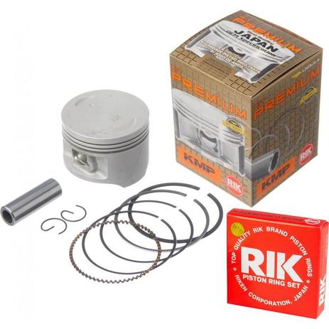 Kit pistão com anel RIK C100 Dream/Biz/Pop Biz 100 2012 em diante 0,75 - Premium Menor preço em Kit pistão com anel RIK C100 Dream/Biz/Pop Biz 100 2012 em diante 0,75 - Premium