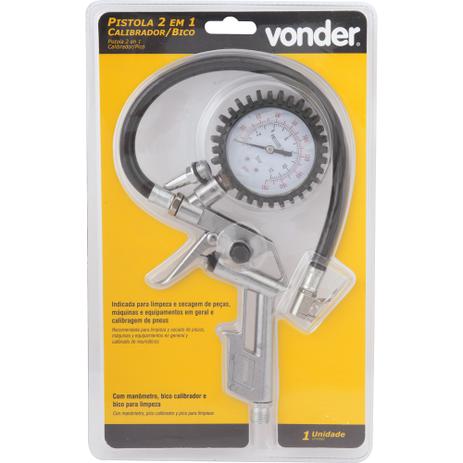 Kit pistola 2 em 1 calibrador e bico para limpeza - Vonder Menor preço em Kit pistola 2 em 1 calibrador e bico para limpeza - Vonder
