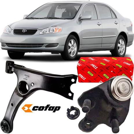 Kit pivo suspensao inferior + bandeja dianteira direita - corolla 2002 a 2008 - kit00912 - Trw Menor preço em Kit pivo suspensao inferior + bandeja dianteira direita - corolla 2002 a 2008 - kit00912 - Trw