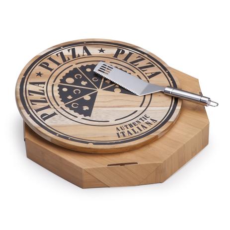 Kit Pizza 1 Tábua de madeira Teca para pizza 35cm 1 Cortador e espátula de pizza em aço inox - Shop quality Menor preço em Kit Pizza 1 Tábua de madeira Teca para pizza 35cm 1 Cortador e espátula de pizza em aço inox - Shop quality