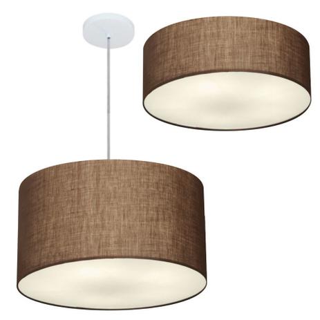 Kit Plafon Md-3014 Pendente Md-4049 Cupula Tecido 50cm Cafe - Vivare iluminação é boa?