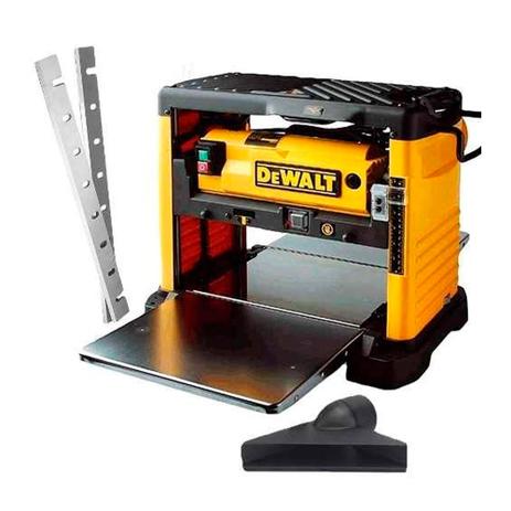Kit Plaina Desengrosso Portátil 317mm+Coletor Pó+Kit Lâmina-DW733-DeWalt 220V Menor preço em Kit Plaina Desengrosso Portátil 317mm+Coletor Pó+Kit Lâmina-DW733-DeWalt 220V