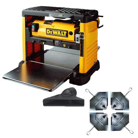 Kit Plaina Desengrosso Portátil + Coletor de Pó DW733 DeWalt + Kit Mordente c/ 4 Menor preço em Kit Plaina Desengrosso Portátil + Coletor de Pó DW733 DeWalt + Kit Mordente c/ 4