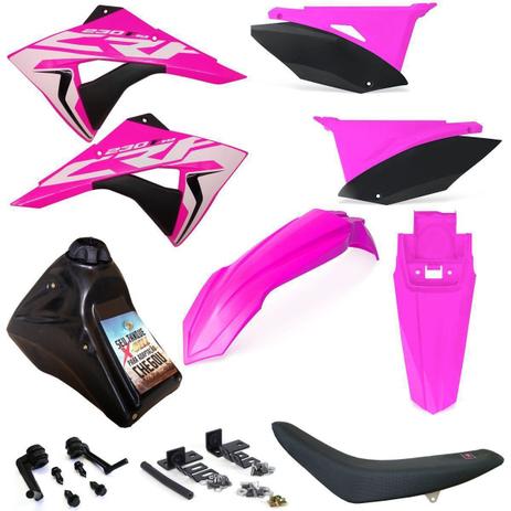 Kit Plástico Completo Crf 230 Adaptável Xr 200 Xr 250 Tornado - Biker / X-cell Menor preço em Kit Plástico Completo Crf 230 Adaptável Xr 200 Xr 250 Tornado - Biker / X-cell